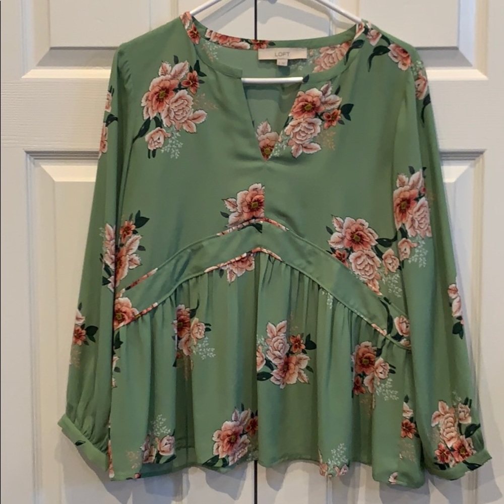 Loft Long Sleeve Blouse Sz Small